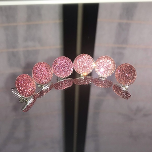 Purple Faux Crystal Flat Back Post‎ Earrings